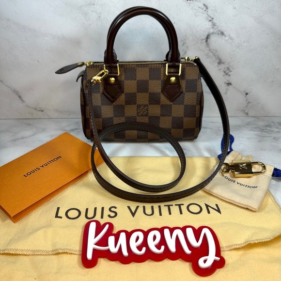 Louis Vuitton Handbags - Louis Vuitton Damier Ebene Mini Sac HL Speedy bag Authentic LV handbag Vintage